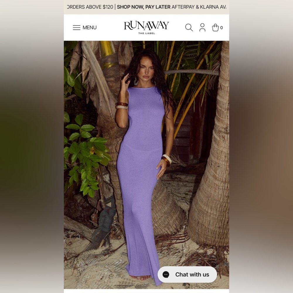Lilac Sleeveless Maxi Dress